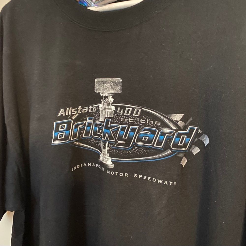 Indianapolis Motor Speedway Allstate 400 Brickyard T-Shirt Tee Casual Black 2009 - Picture 2 of 8